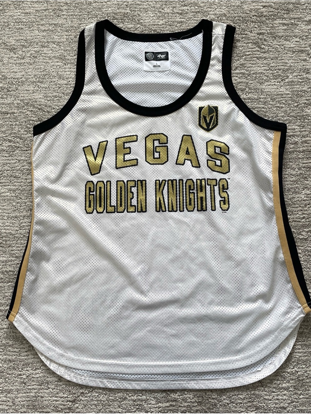 Vegas Golden Knights G-III 4Her by Carl Banks Basketball Jersey Women’s Large